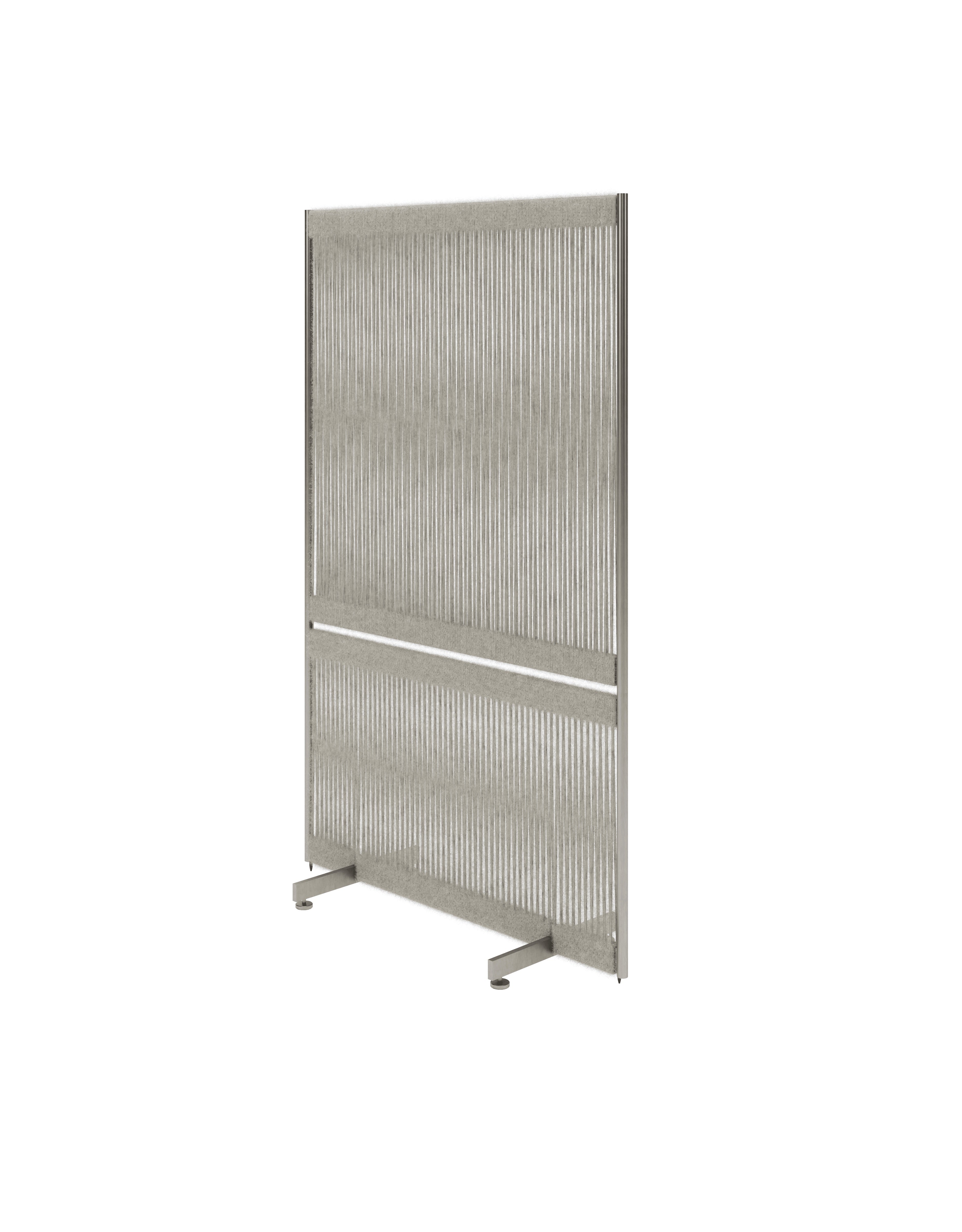 Anto Room Divider Tall H140, Steel/Fair Grey