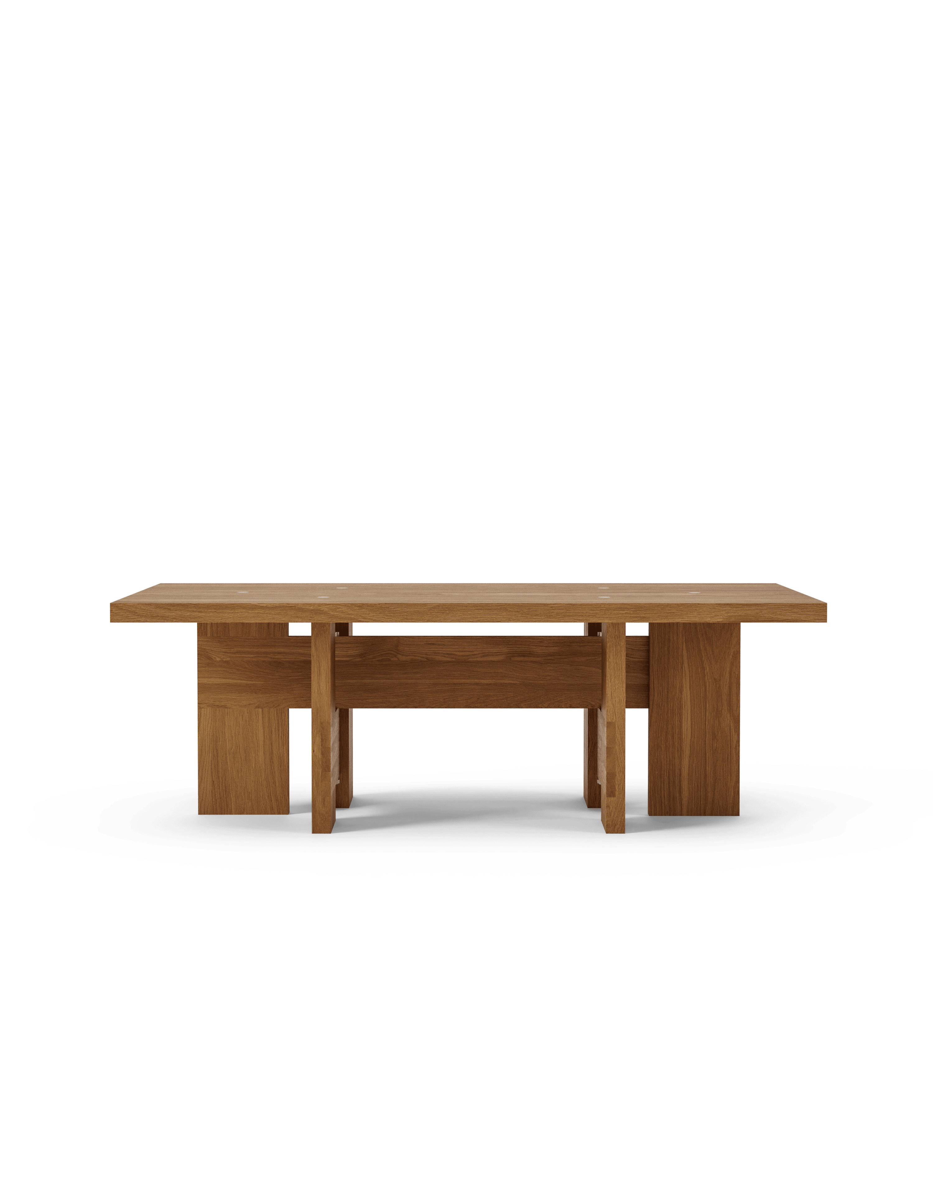 Mio Rectangular Coffee Table, Oiled Solid Oak, Oiled Oak