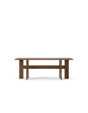 Mio Rectangular Table L200, Dark Stained Solid Oak, Stained Oak