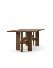 Mio Rectangular Table L240, Dark Stained Solid Oak, Stained Oak