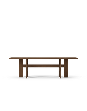Mio Rectangular Table L240, Dark Stained Solid Oak, Stained Oak