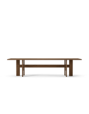 Mio Rectangular Table L300, Dark Stained Solid Oak, Stained Oak
