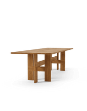 Mio Rectangular Table L300, Oiled Solid Oak, Oiled Oak