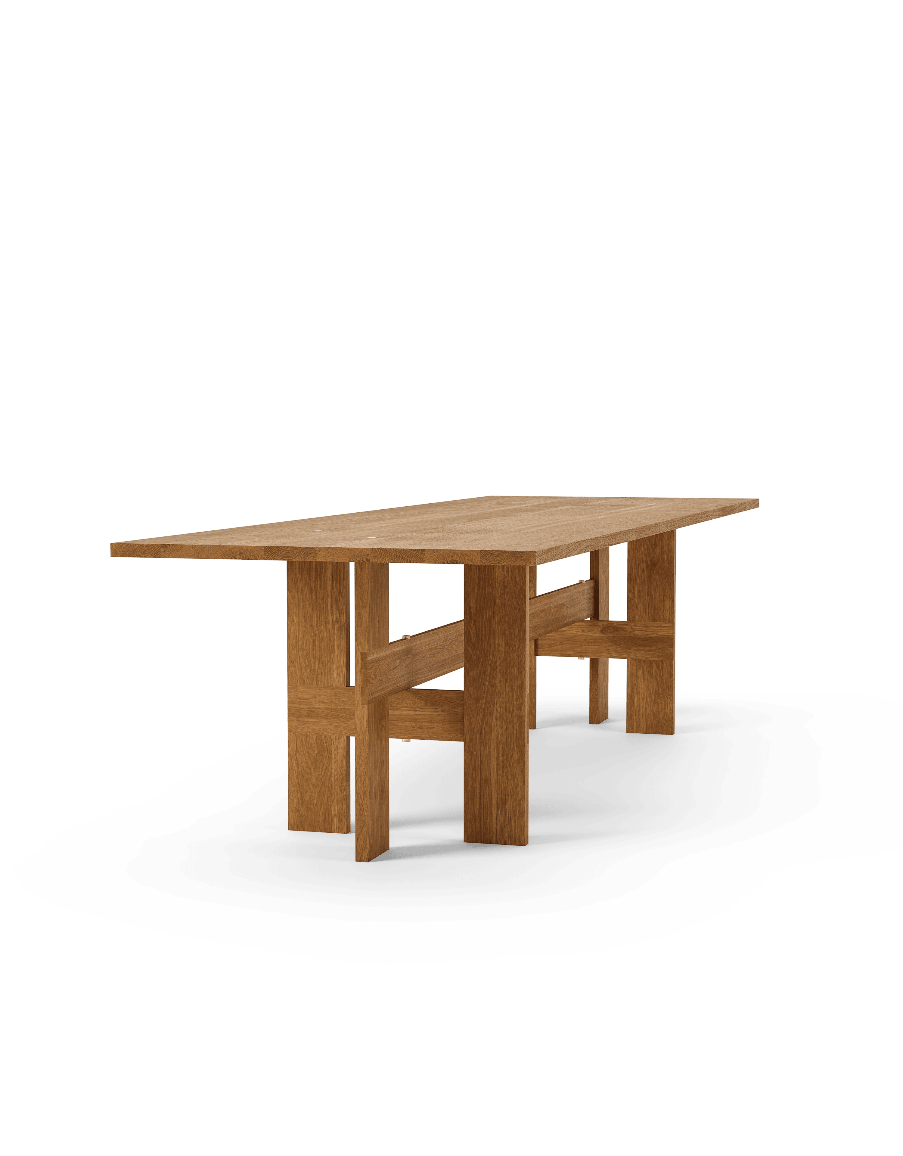 Mio Rectangular Table L300, Oiled Solid Oak, Oiled Oak