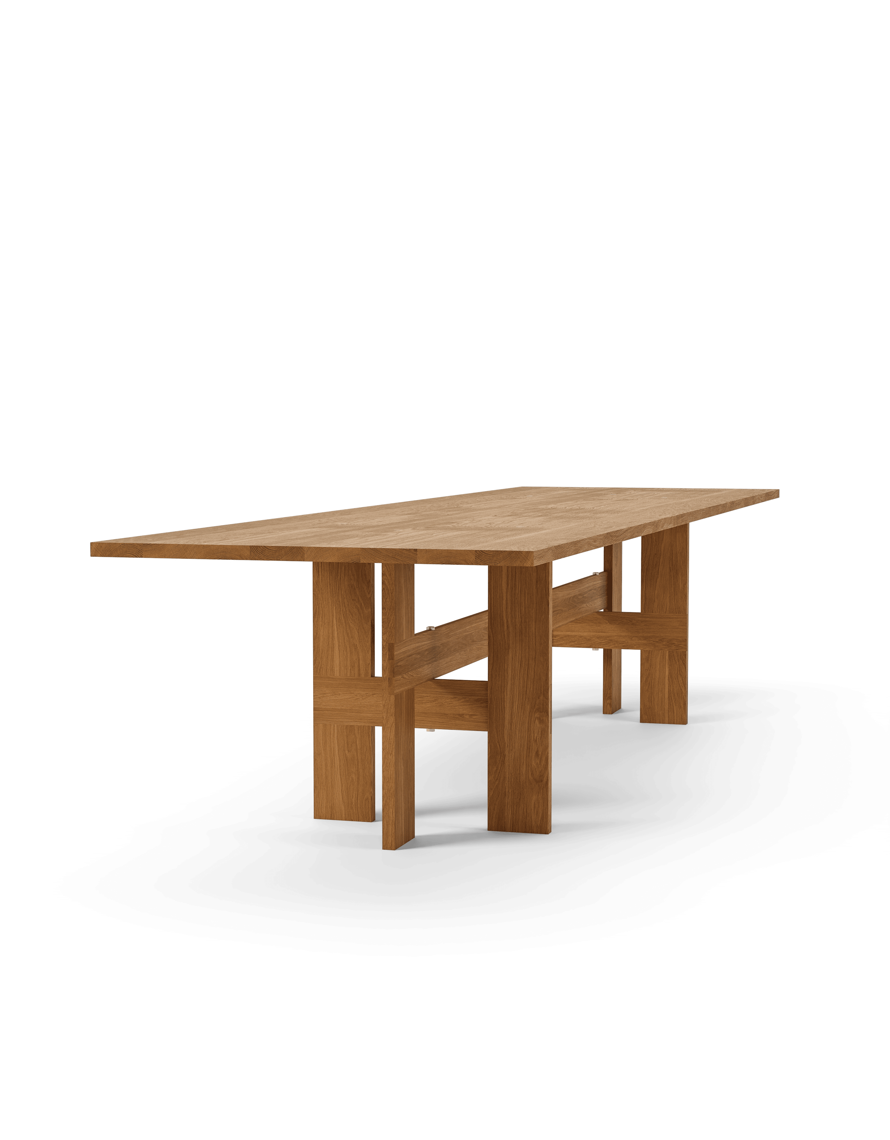Mio Rectangular Table L350, Oiled Solid Oak, Oiled Oak