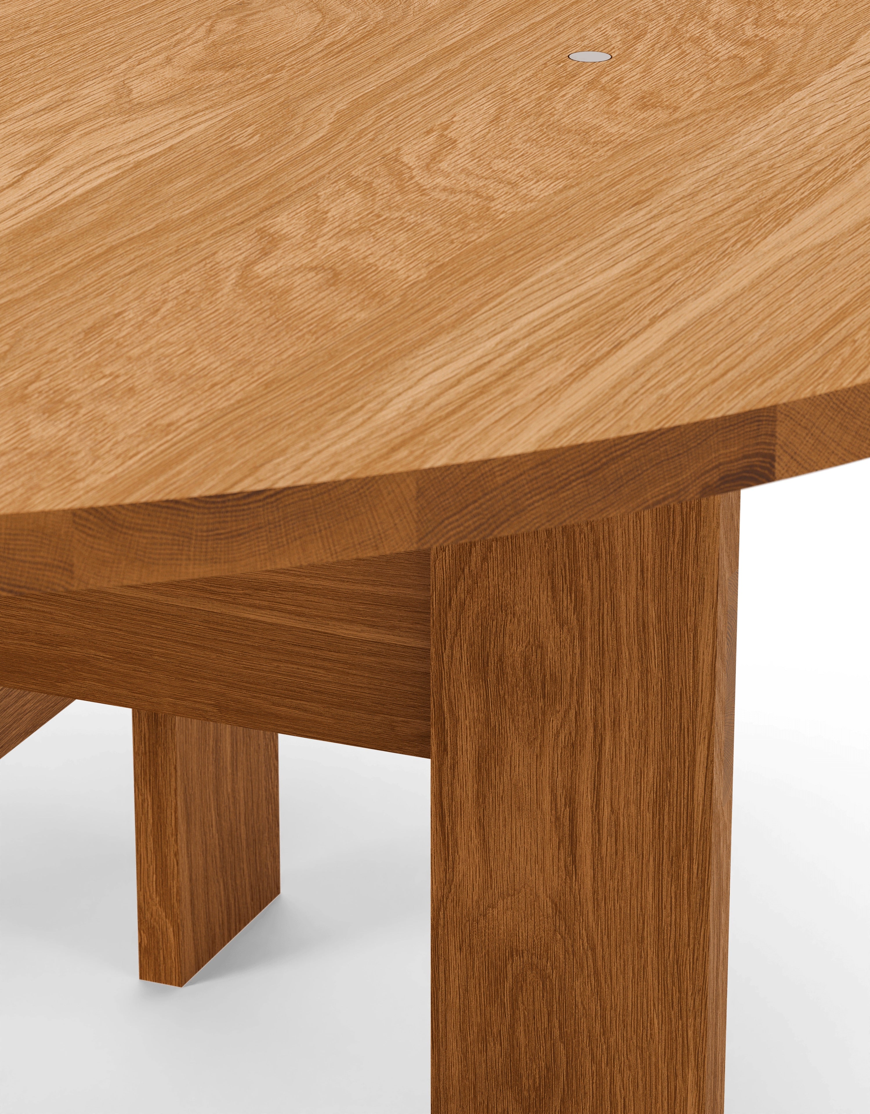 Mio Table Ø160, Oiled Solid Oak, Oiled Oak