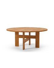 Mio Table Ø160, Oiled Solid Oak, Oiled Oak