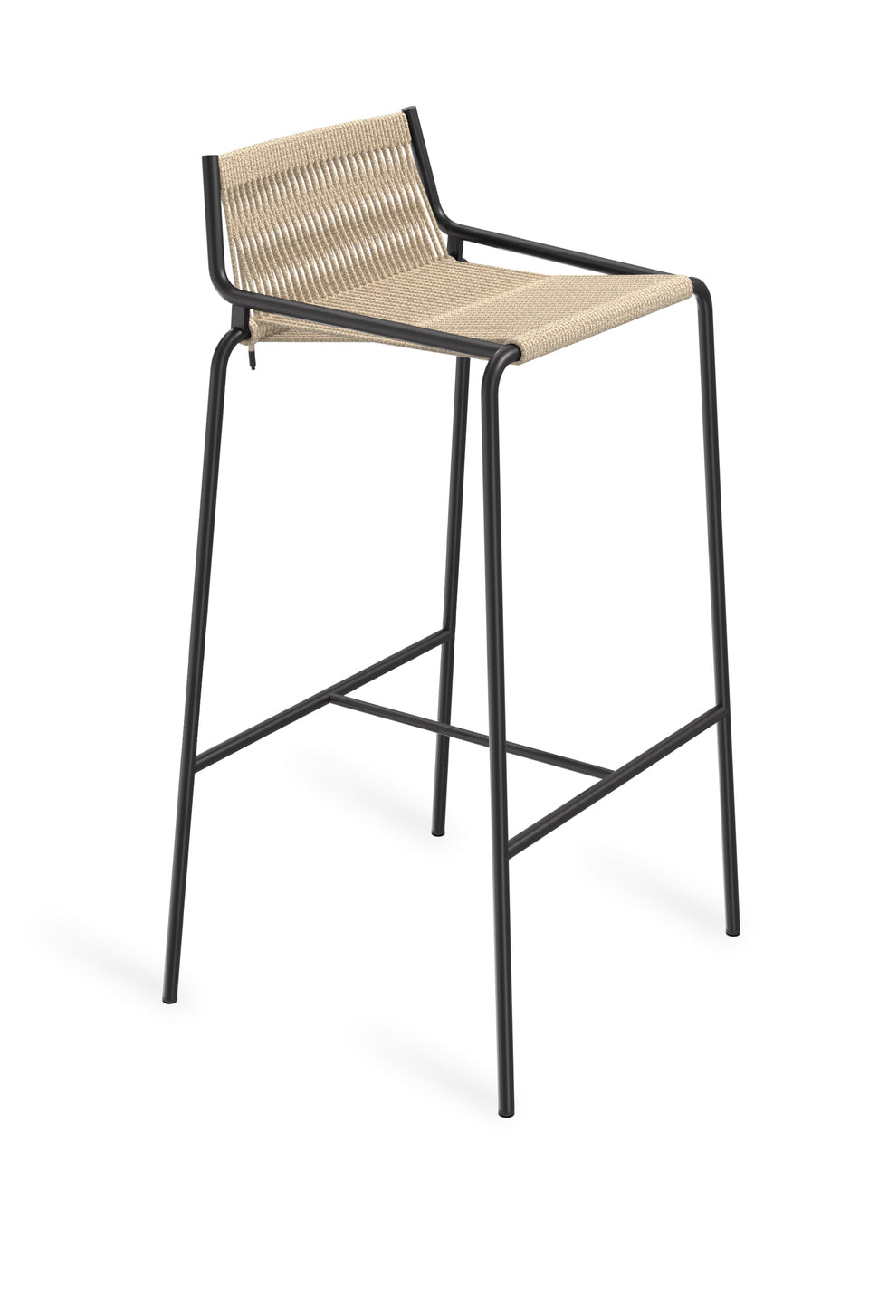 Noel Bar Chair H77, Black/Nature