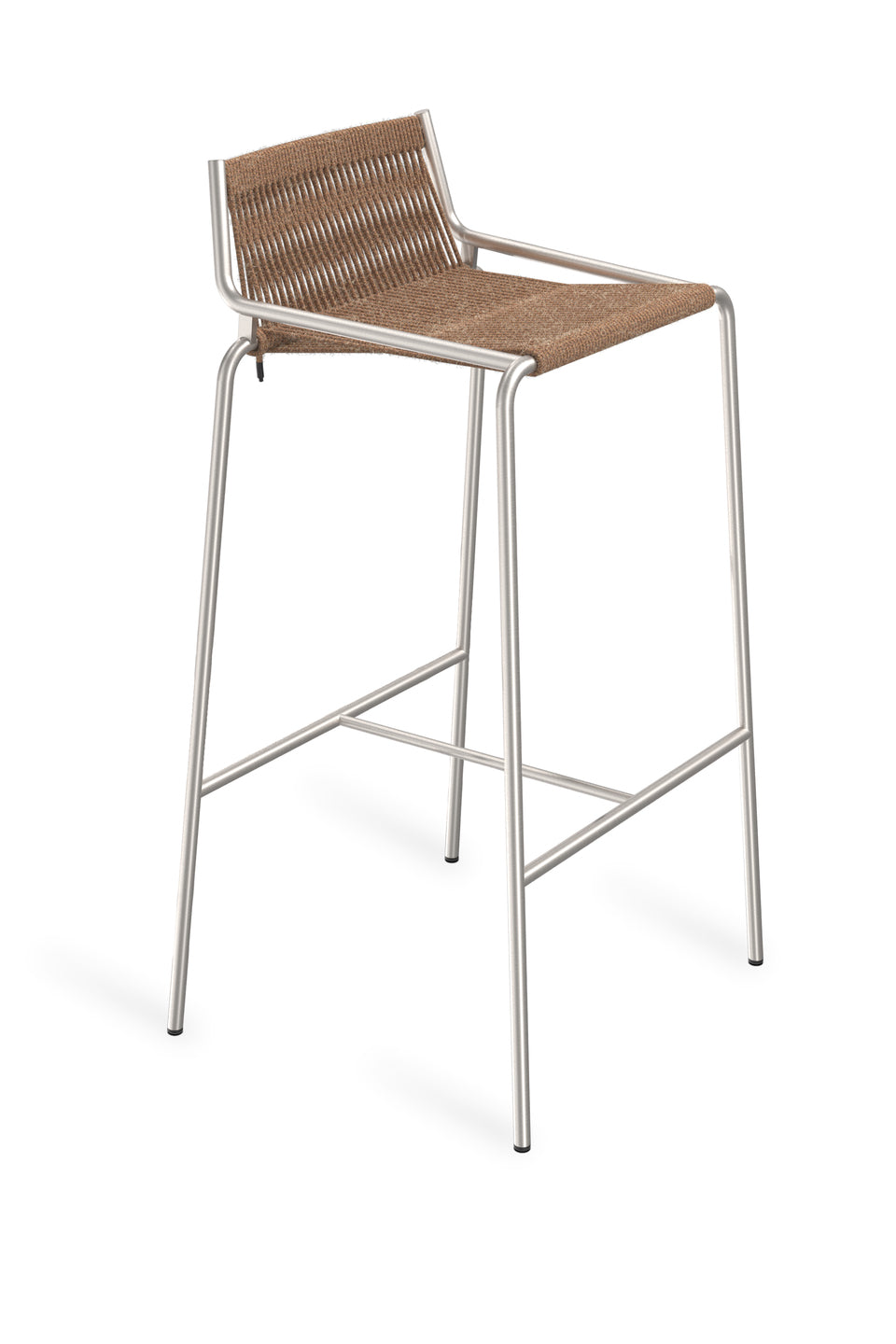 Noel Bar Chair H77, Steel/Brown
