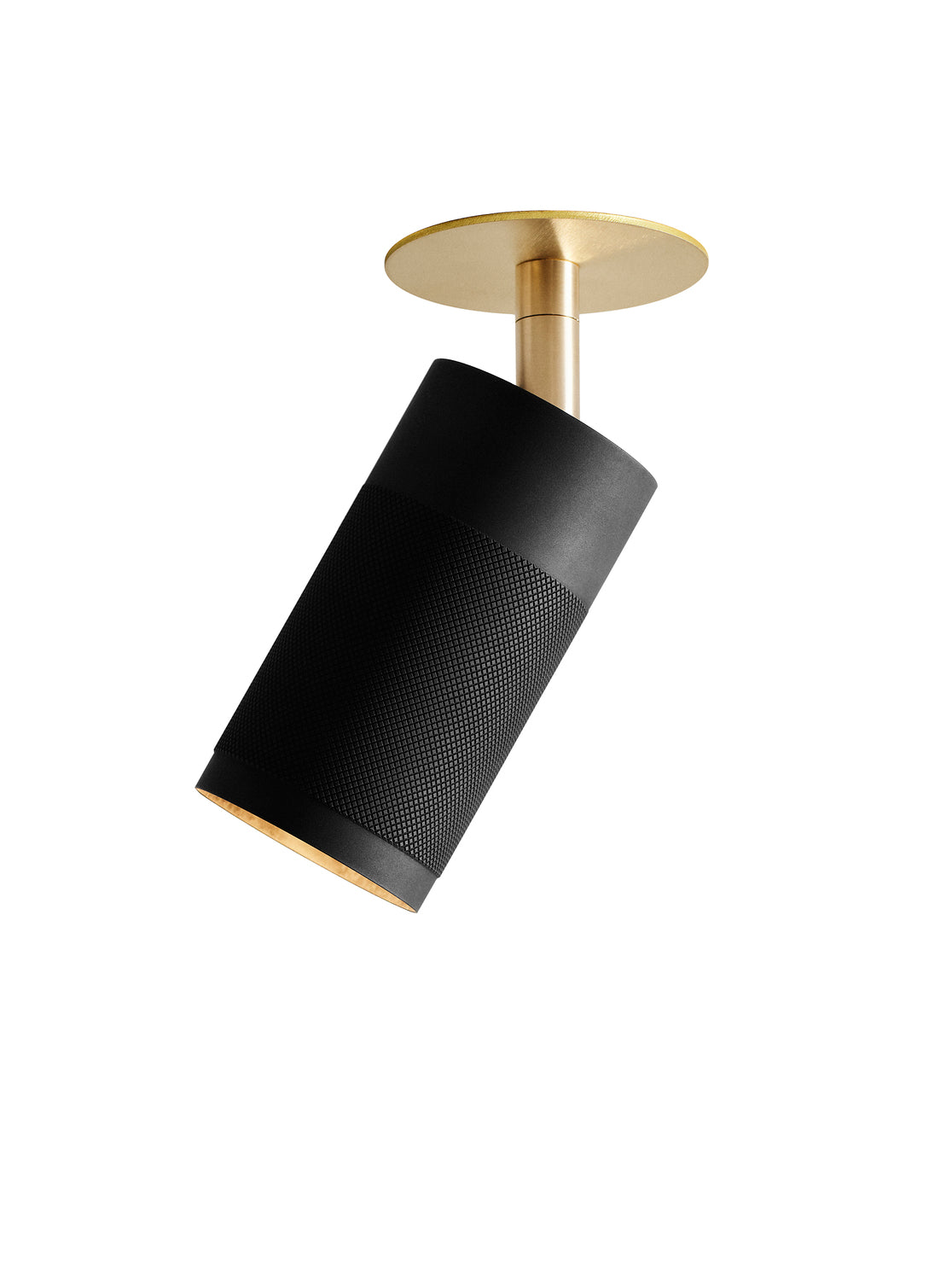 Patrone Recessed Ceiling Light (Clip fit), Black-browned Brass/Brass