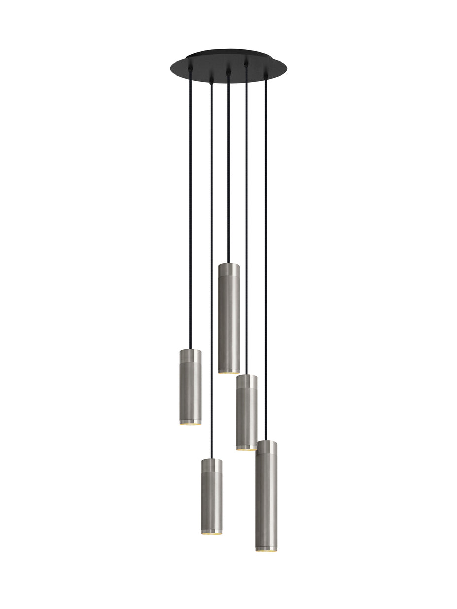 Patrone Pendant Cluster Lamp large, Nickel-plated Brass