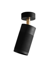Patrone Canopy Ceiling Light, Black-browned Brass/brass
