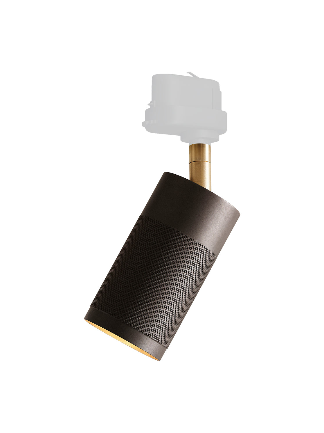 Patrone Ceiling Track Light Fixture, Browned brass/Brass