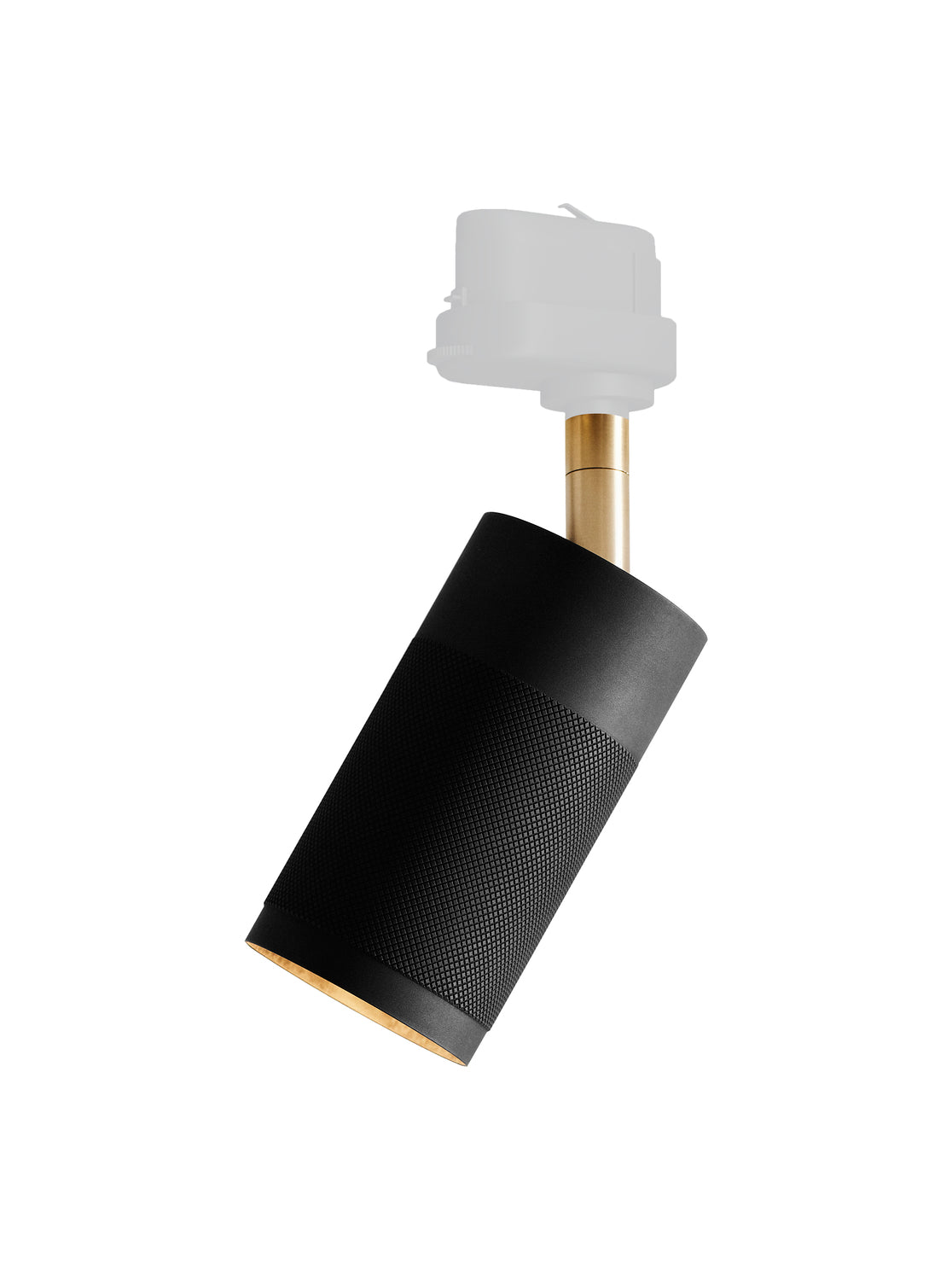 Patrone Ceiling Track Light Fixture, Black-browned Brass/brass