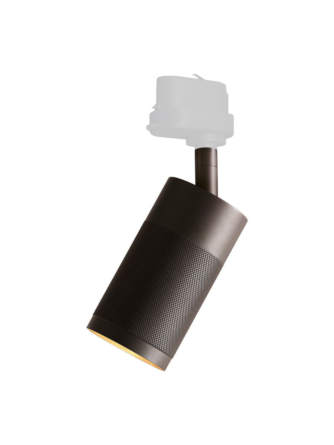 Patrone Ceiling Track Light Fixture, Browned Brass