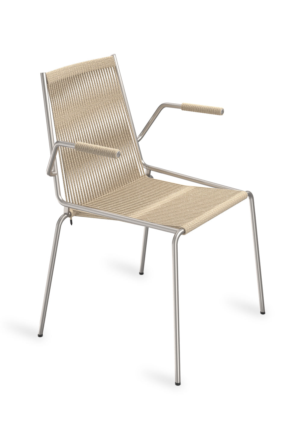 Noel Armrest Chair, Steel/Nature