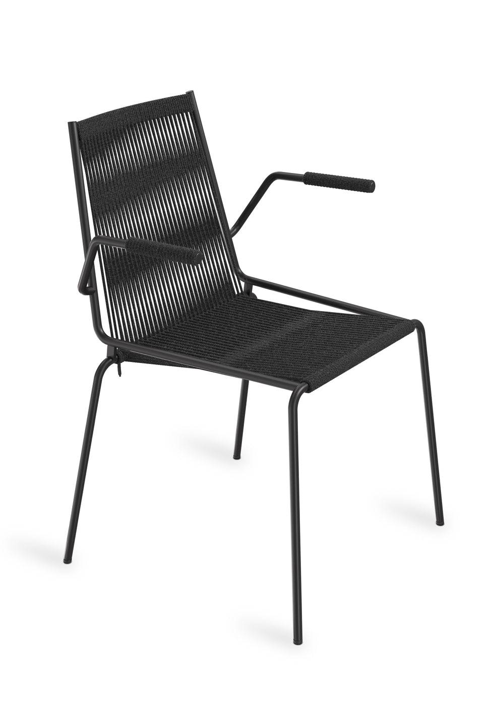 Noel Armrest Chair, Black/Black