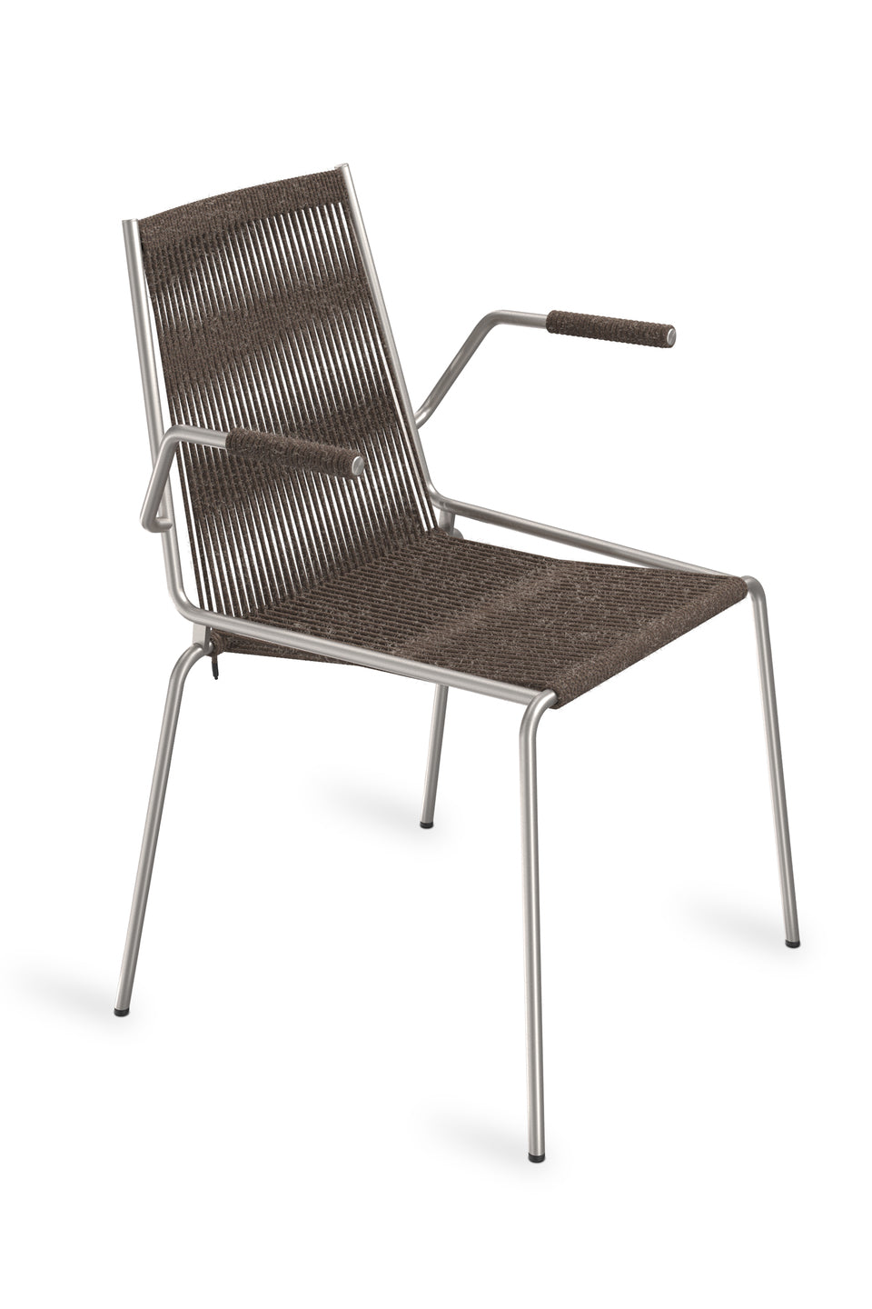 Noel Armrest Chair, Steel/Dark Grey