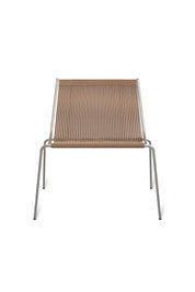 Noel Lounge Chair, Steel/Brown