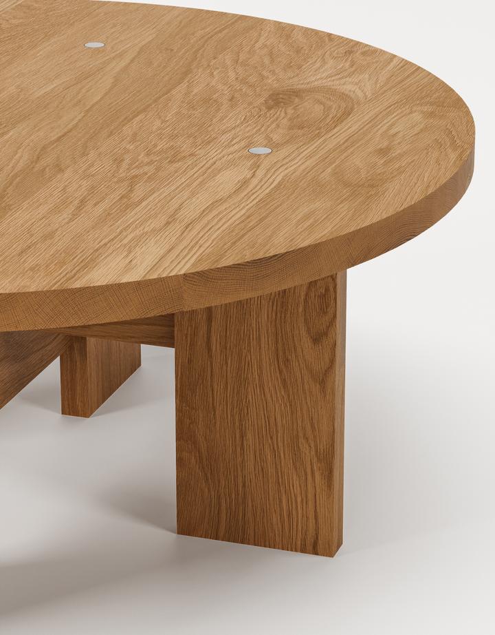 Mio Coffee Table, Oiled Solid Oak, Oiled Oak