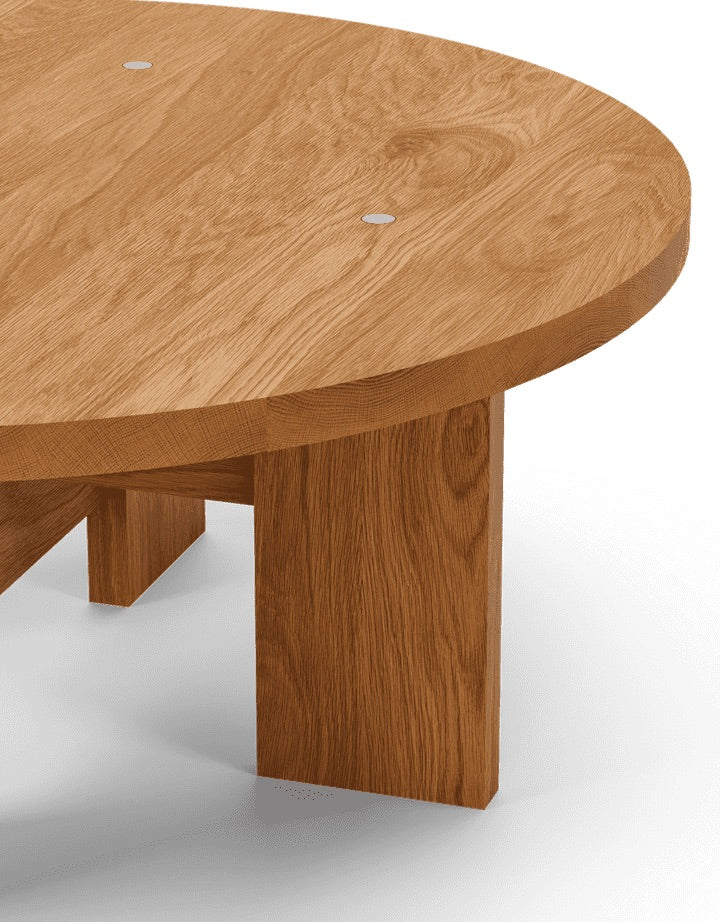 Mio Coffee Table, Oiled Solid Oak, Oiled Oak